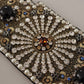 Multicolor Silk Sartoria Belt with Gold Buckle