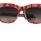 Enchanting Red Lace-Inspired Designer Sunglasses