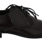 Elegant Brown Leather Derby Dress Shoes