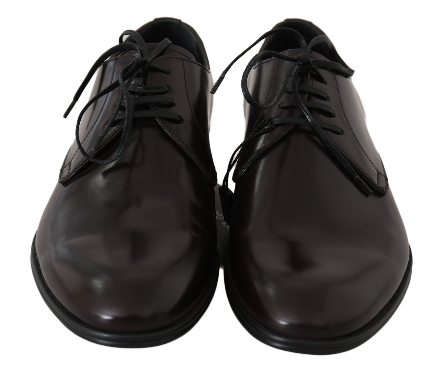 Elegant Brown Leather Derby Dress Shoes