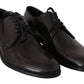 Elegant Brown Leather Derby Dress Shoes