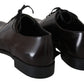 Elegant Brown Leather Derby Dress Shoes