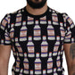 Black Bacio Di Venere Cotton Crew T-shirt