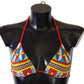 Multicolor Carretto Print Bikini Top