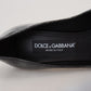 Elegant Black Gold Detail Heels Pumps