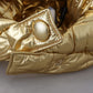 Opulent Gold Puffer Windproof Hat