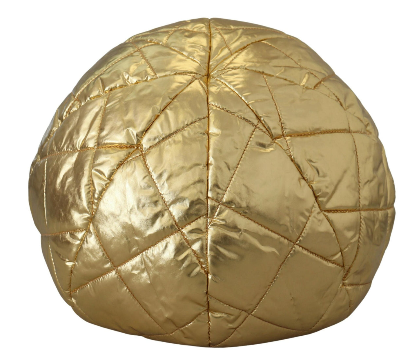 Opulent Gold Puffer Windproof Hat