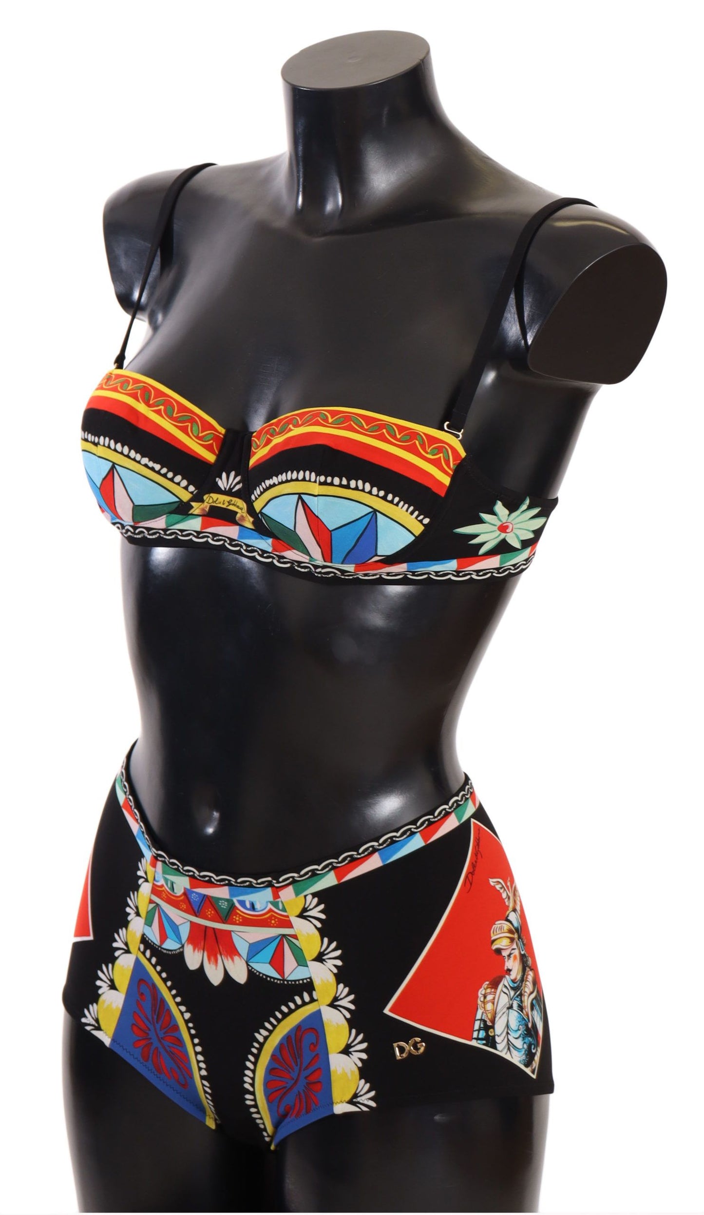 Graphic Print Two-Piece Swimsuit - Italian Made