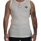 Off White Wool Tank Top Sleeveless T-shirt