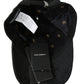 Chic Black Patched Baseball Cap