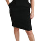 Black Sheath Stretch Formal Dress