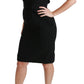 Black Sheath Stretch Formal Dress