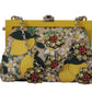 Multicolor Crystal Shoulder Silk Leather VANDA Purse