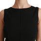 Black Sheath Stretch Formal Dress