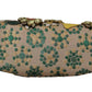 Multicolor Crystal Shoulder Silk Leather VANDA Purse