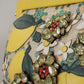 Multicolor Crystal Shoulder Silk Leather VANDA Purse