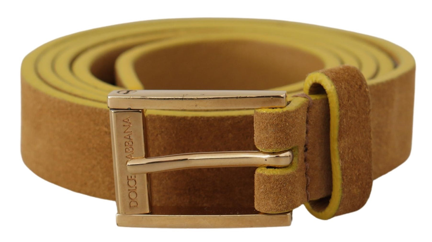 Engraved Elegance Suede Belt