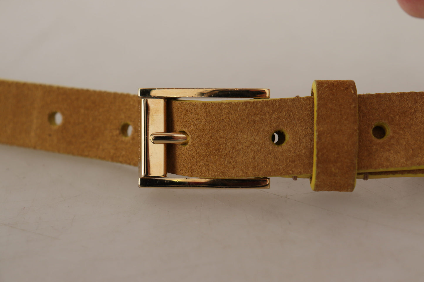 Engraved Elegance Suede Belt