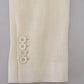 Elegant Off White Silk-Blend Suit