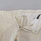 Elegant Off White Silk-Blend Suit