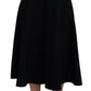 Elegant High-Waist A-Line Midi Skirt