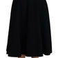Elegant High-Waist A-Line Midi Skirt