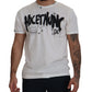 Elegant White Cotton Crewneck T-Shirt