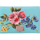 Elegant Floral Leather Cardholder Wallet