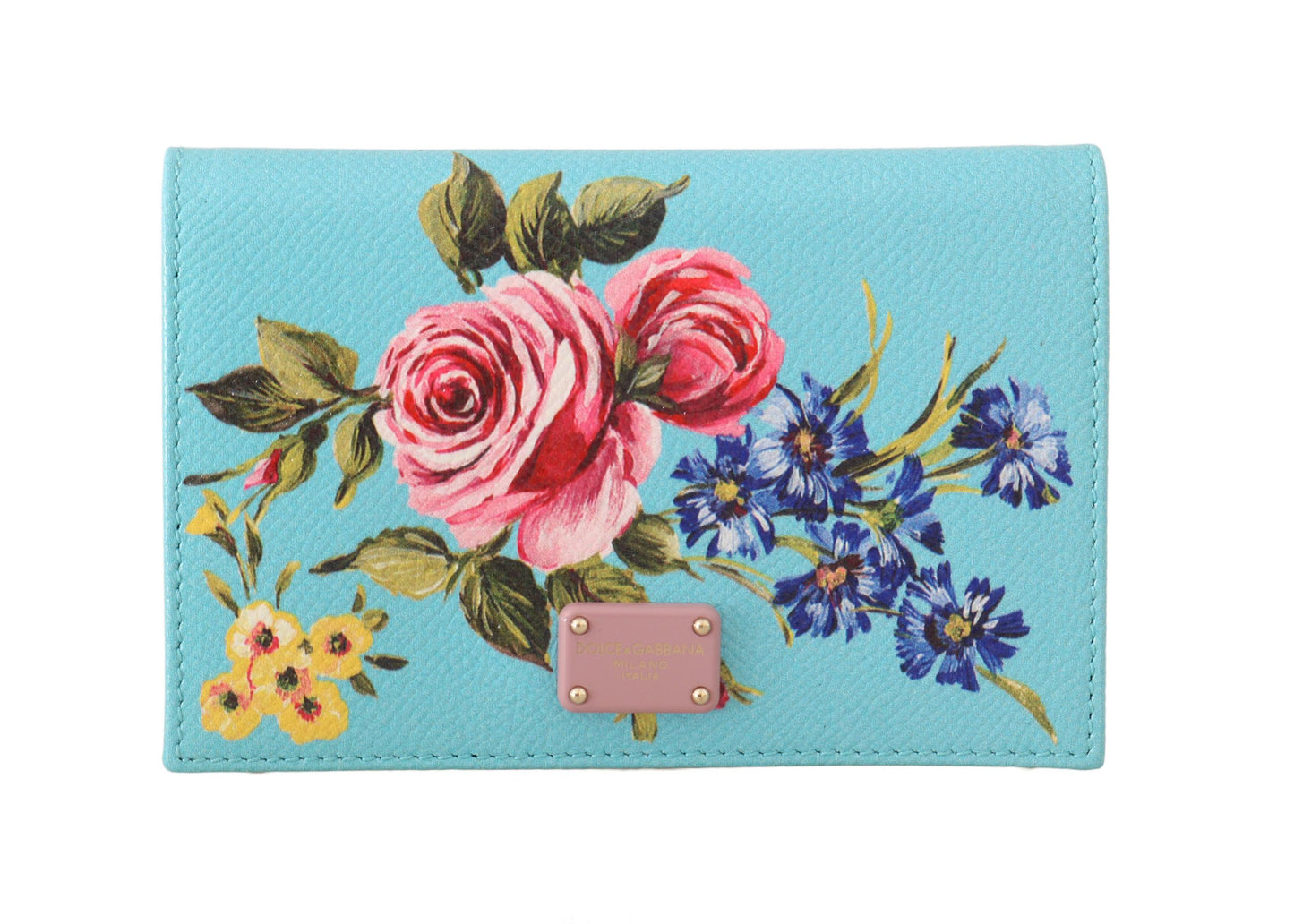 Elegant Floral Leather Cardholder Wallet