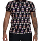 Black Bacio Di Venere Cotton Polo T-shirt