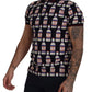 Black Bacio Di Venere Cotton Polo T-shirt