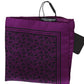 Elegant Purple Silk Pocket Square Handkerchief