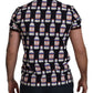 Black Bacio Di Venere Cotton Polo T-shirt