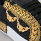 Elegant Portofino Leather Sneakers in Black