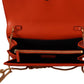 Red Nappa Leather Evening Shoulder Bag