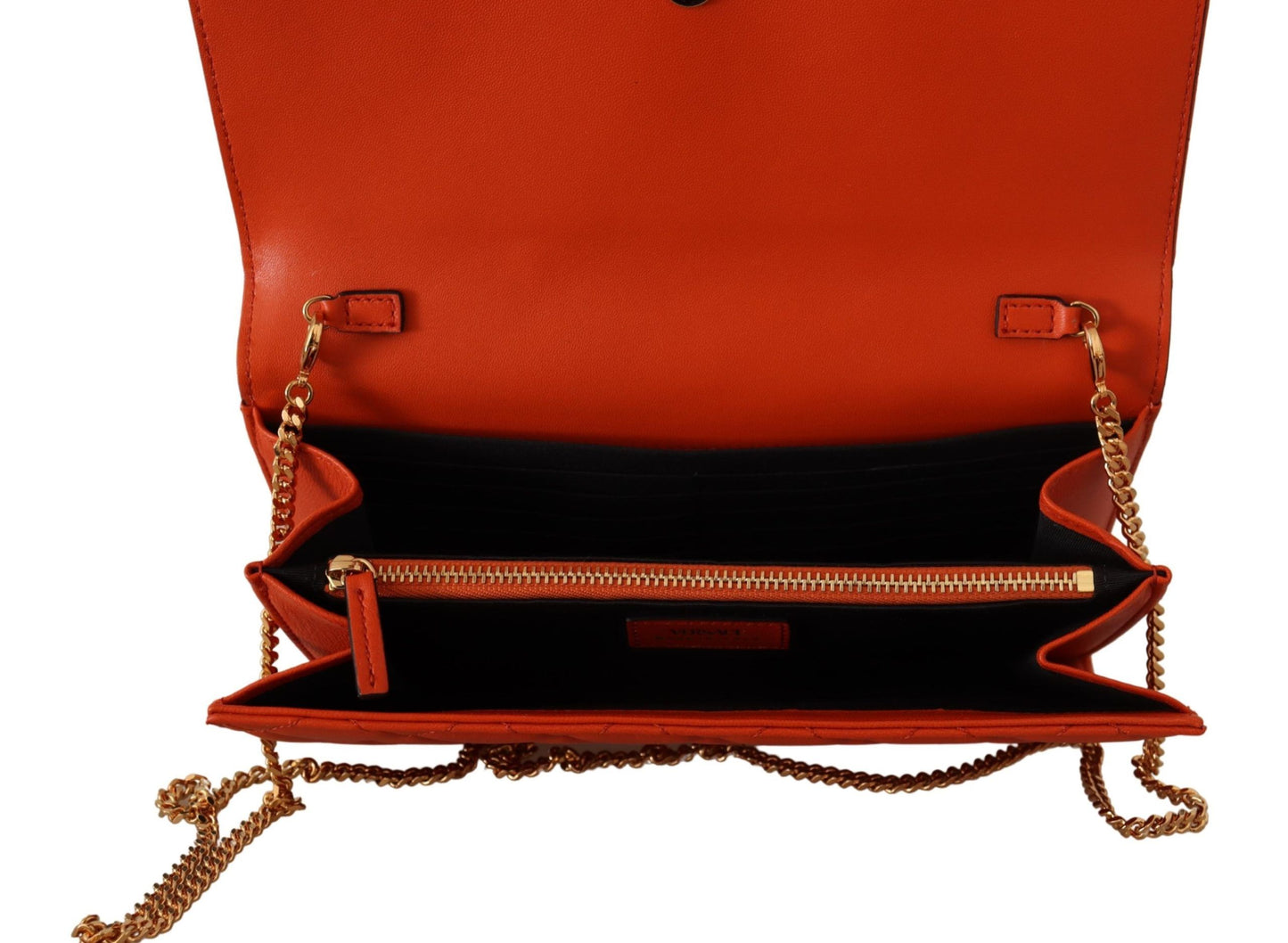 Red Nappa Leather Evening Shoulder Bag