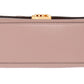 Elegant Pink Leather Mindy Shoulder Bag