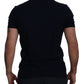 Elegant Blue Crewneck Cotton T-Shirt
