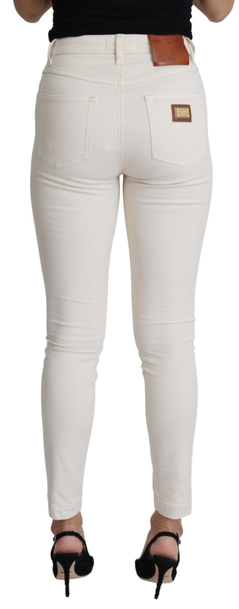 Chic White Skinny Denim Jeans