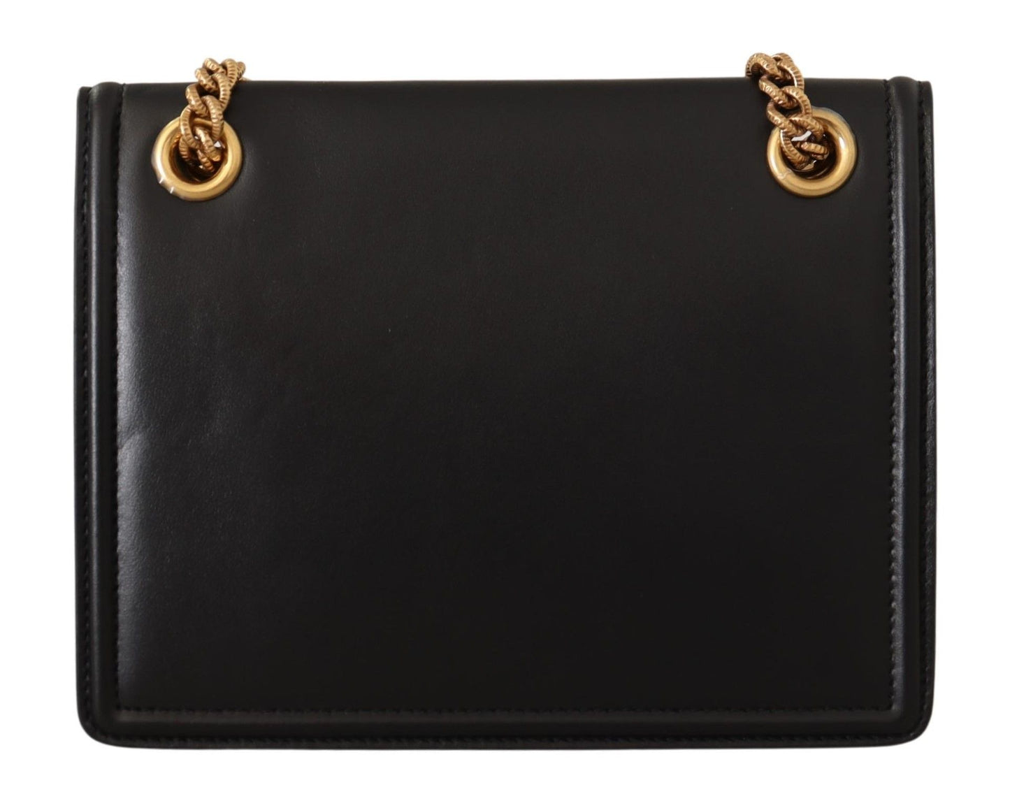 Elegant Black Leather Devotion Shoulder Bag