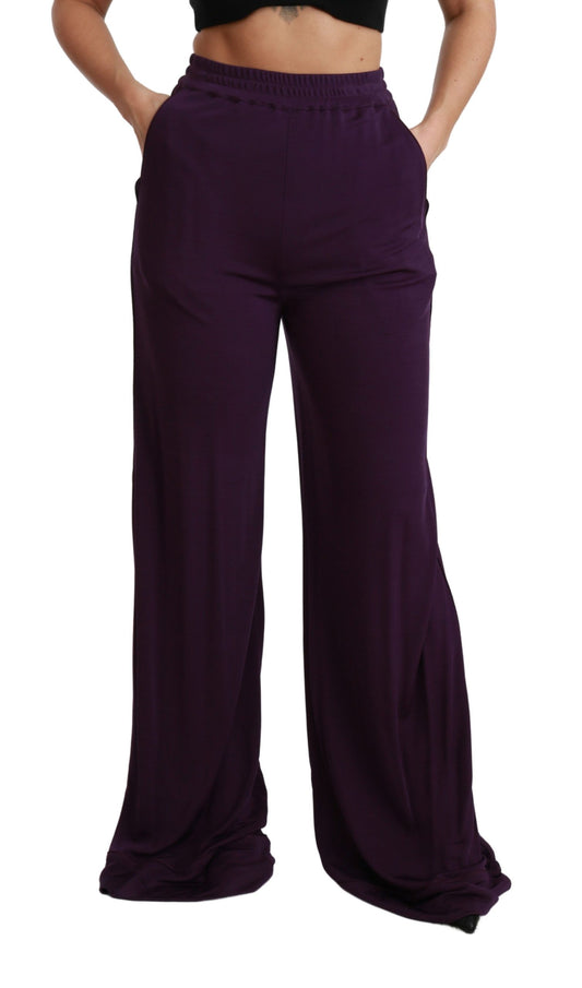 Elegant High Waist Wide Leg Trousers