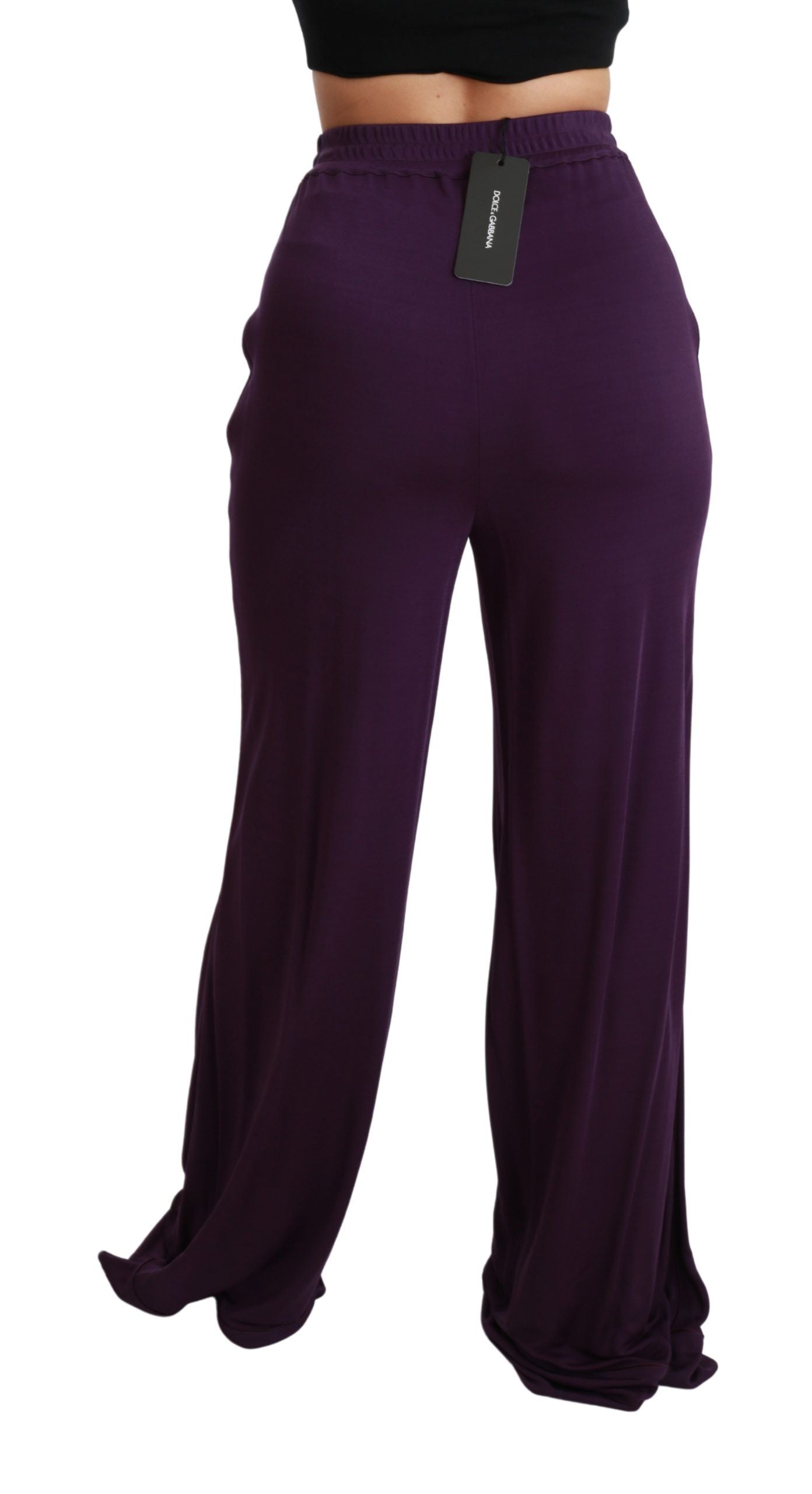 Elegant High Waist Wide Leg Trousers