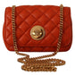 Elegant Red Nappa Leather Crossbody Bag