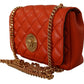 Elegant Red Nappa Leather Crossbody Bag