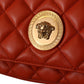 Elegant Red Nappa Leather Crossbody Bag