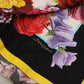 Multicolor Ortensia Silk Long Kaftan Dress