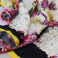 Multicolor Ortensia Silk Long Kaftan Dress