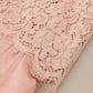 Elegant Sheer Lace Sleeveless Blouse in Pink