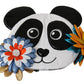 Multicolor Panda Floral Beanie PVC Hat