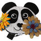 Multicolor Panda Floral Beanie PVC Hat